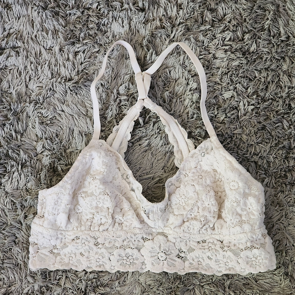 Aerie Lace Bralette - Cream